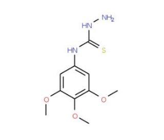 4-(3,4,5-Trimethoxyphenyl)-3-thiosemicarbazide (CAS 206762-46-1) - chemical structure image