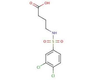 4-(3,4-Dichloro-benzenesulfonylamino)-butyric acid - chemical structure image