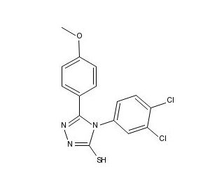 4-(3,4-Dichloro-phenyl)-5-(4-methoxy-phenyl)-4H-[1,2,4]triazole-3-thiol - chemical structure image