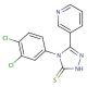 4-(3,4-Dichloro-phenyl)-5-pyridin-3-yl-4H-[1,2,4]triazole-3-thiol - chemical structure image