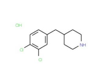 4-(3,4-Dichlorobenzyl)-piperidine hydrochloride (CAS 1171138-69-4) - chemical structure image