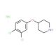 4-(3,4-Dichlorophenoxy)piperidine hydrochloride - chemical structure image
