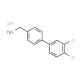 [4-(3,4-Dichlorophenyl)phenyl]methylamine hydrochloride (CAS 618910-51-3) - chemical structure image