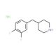 4-(3,4-Difluoro-benzyl)-piperidine hydrochloride (CAS 193357-75-4) - chemical structure image