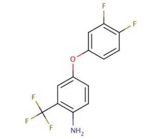4-(3,4-Difluorophenoxy)-2-(trifluoromethyl)aniline - chemical structure image