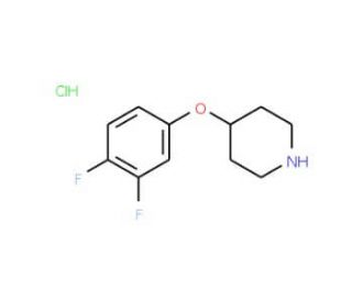 4-(3,4-Difluorophenoxy)piperidinehydrochloride (CAS 204013-09-2) - chemical structure image