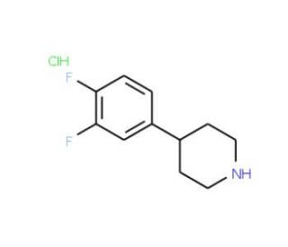 4-(3,4-Difluorophenyl)piperidine hydrochloride (CAS 721958-67-4) - chemical structure image
