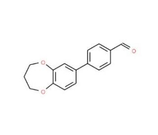 4-(3,4-Dihydro-2H-1,5-benzodioxepin-7-yl)-benzenecarbaldehyde - chemical structure image