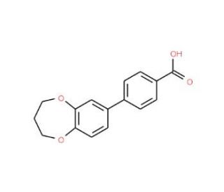 4-(3,4-Dihydro-2H-1,5-benzodioxepin-7-yl)-benzenecarboxylic acid - chemical structure image