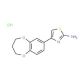4-(3,4-Dihydro-2H-benzo[b][1,4]dioxepin-7-yl)-thiazol-2-ylamine hydrochloride - chemical structure image