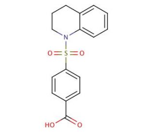 4-(3,4-Dihydro-2H-quinoline-1-sulfonyl)-benzoic acid - chemical structure image