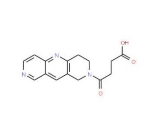 4-(3,4-Dihydropyrido[4,3-b]-1,6-naphthyridin-2(1H)-yl)-4-oxobutanoic acid (CAS 392233-82-8) - chemical structure image