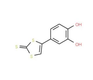4-(3,4-Dihydroxyphenyl)-1,3-dithiol-2-thione (CAS 153275-67-3) - chemical structure image