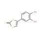 4-(3,4-Dihydroxyphenyl)-1,3-dithiol-2-thione (CAS 153275-67-3) - chemical structure image