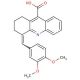 4-(3,4-Dimethoxy-benzylidene)-1,2,3,4-tetrahydro-acridine-9-carboxylic acid - chemical structure image