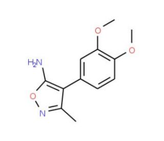 4-(3,4-Dimethoxy-phenyl)-3-methyl-isoxazol-5-yl-amine - chemical structure image