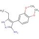 4-(3,4-Dimethoxy-phenyl)-5-ethyl-2H-pyrazol-3-ylamine - chemical structure image