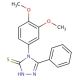 4-(3,4-Dimethoxy-phenyl)-5-phenyl-4H-[1,2,4]triazole-3-thiol - chemical structure image