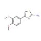 4-(3,4-Dimethoxy-phenyl)-thiazol-2-ylamine (CAS 51837-85-5) - chemical structure image