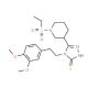 4-(3,4-Dimethoxyphenethyl)-5-(1-(ethylsulfonyl)-piperidin-3-yl)-4H-1,2,4-triazole-3-thiol - chemical structure image