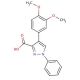 4-(3,4-dimethoxyphenyl)-1-phenyl-1H-pyrazole-3-carboxylic acid - chemical structure image