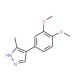 4-(3,4-Dimethoxyphenyl)-3-methyl-1H-pyrazole - chemical structure image