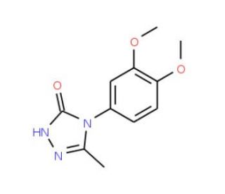 4-(3,4-Dimethoxyphenyl)-5-methyl-2,4-dihydro-3H-1,2,4-triazol-3-one - chemical structure image