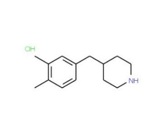 4-(3,4-Dimethyl-benzyl)-piperidine hydrochloride (CAS 945374-66-3) - chemical structure image