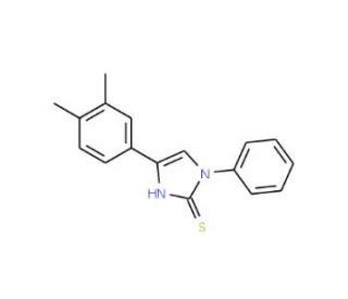 4-(3,4-Dimethyl-phenyl)-1-phenyl-1H-imidazole-2-thiol - chemical structure image