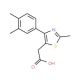 [4-(3,4-Dimethyl-phenyl)-2-methyl-thiazol-5-yl]-acetic acid - chemical structure image