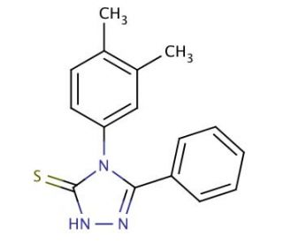 4-(3,4-Dimethyl-phenyl)-5-phenyl-4H-[1,2,4]triazole-3-thiol - chemical structure image
