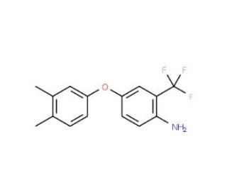 4-(3,4-Dimethylphenoxy)-2-(trifluoromethyl)aniline - chemical structure image