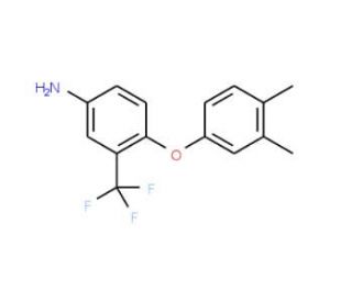 4-(3,4-Dimethylphenoxy)-3-(trifluoromethyl)aniline - chemical structure image