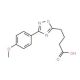 4-[3-(4-Methoxy-phenyl)-[1,2,4]oxadiazol-5-yl]-butyric acid (CAS 876721-15-2) - chemical structure image