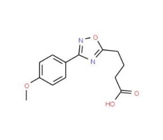 4-[3-(4-methoxyphenyl)-1,2,4-oxadiazol-5-yl]butanoic acid (CAS 876721-15-2) - chemical structure image
