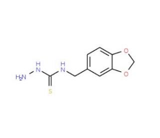 4-(3,4-Methylenedioxybenzyl)-3-thiosemicarbazide (CAS 206761-70-8) - chemical structure image
