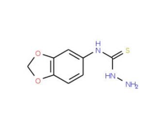 4-(3,4-Methylenedioxyphenyl)-3-thiosemicarbazide (CAS 206761-71-9) - chemical structure image