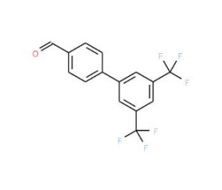 4-[3,5-Bis(trifluoromethyl)phenyl]benzaldehyde (CAS 602307-22-2) - chemical structure image