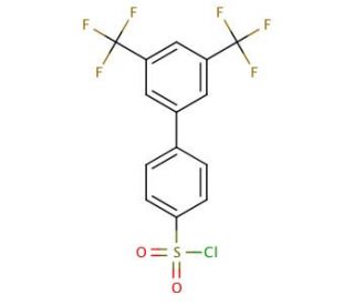 4-[3,5-Bis(trifluoromethyl)phenyl]benzenesulphonyl chloride (CAS 885950-95-8) - chemical structure image