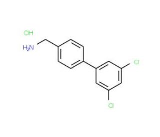 [4-(3,5-Dichlorophenyl)phenyl]methylamine hydrochloride (CAS 518357-39-6) - chemical structure image