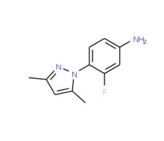[4-(3,5-dimethyl-1H-pyrazol-1-yl)-3-fluorophenyl]amine - chemical structure image