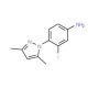 [4-(3,5-dimethyl-1H-pyrazol-1-yl)-3-fluorophenyl]amine - chemical structure image