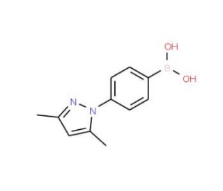 [4-(3,5-dimethyl-1H-pyrazol-1-yl)phenyl]boronic acid - chemical structure image