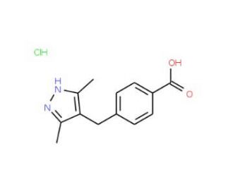 4-(3,5-Dimethyl-1H-pyrazol-4-ylmethyl)-benzoicacid hydrochloride - chemical structure image