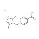 4-(3,5-Dimethyl-1H-pyrazol-4-ylmethyl)-benzoicacid hydrochloride - chemical structure image