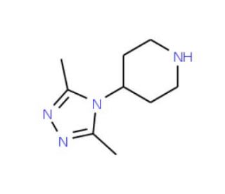 4-(3,5-Dimethyl-4H-1,2,4-triazol-4-yl)piperidine (CAS 795310-52-0) - chemical structure image