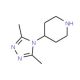 4-(3,5-Dimethyl-4H-1,2,4-triazol-4-yl)piperidine (CAS 795310-52-0) - chemical structure image