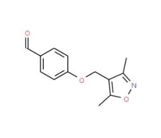 4-(3,5-Dimethyl-isoxazol-4-ylmethoxy)-benzaldehyde (CAS 610260-63-4) - chemical structure image