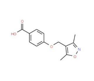 4-(3,5-Dimethyl-isoxazol-4-ylmethoxy)-benzoic acid - chemical structure image