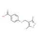 4-(3,5-Dimethyl-isoxazol-4-ylmethoxy)-benzoic acid - chemical structure image